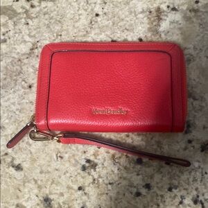 Vera Bradley, red leather wallet